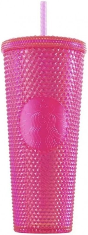 Starbucks 2019 Holiday Studded Tumbler Neon Pink,24 Fluid Ounce Cups Rosa | TMS398125