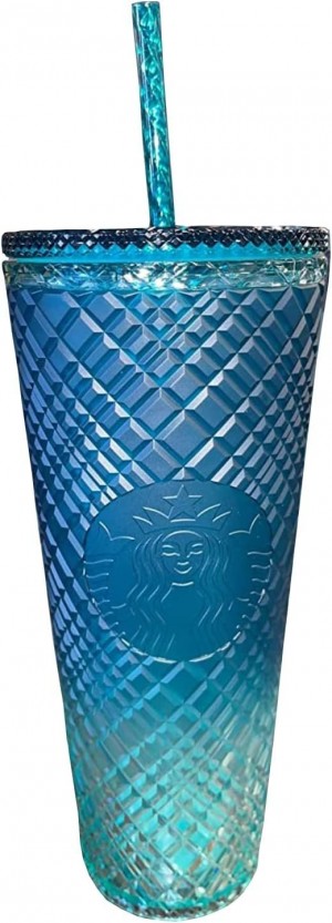 Starbucks 2023 Green Gradient Ombre Jeweled Venti Cold Plastic Cup Tumbler, 24 Oz Cups Gröna | ZXA529840
