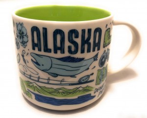 Starbucks Alaska Been There Series Across The Globe Collection Coffee Mug 14 Ounce Mug Vita Blå Gröna | MLS230594