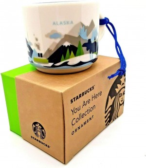 Starbucks Alaska You Are Here Ornament Rare 2oz Cup Cups Olika Färger | BEZ460189