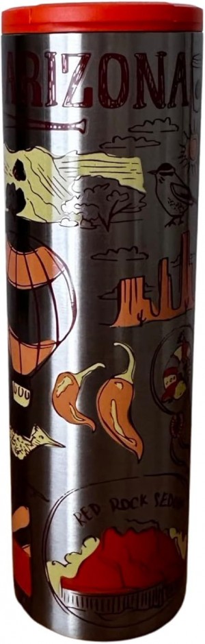 Starbucks Arizona Vacuum Insulated Stainless Steel Traveler Tumbler Coffee Mug 16 Oz Mug Grå Kaffe | QEB845379