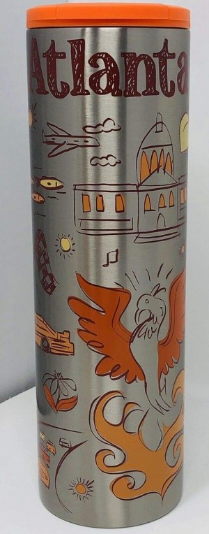Starbucks Been There Series Atlanta Stainless Steel Tumbler 16 Oz Cups Olika Färger | ISP498105