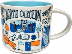 Starbucks Been There Series Collection North Carolina Coffee Mug New With Box,14 Fluid Ounces Mug Blå | PCS726859