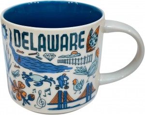 Starbucks Been There Series Delaware Ceramic Coffee Mug, 14 Oz Mug Kaffe | CLT816590