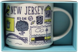 Starbucks Been There Series New Jersey Ceramic Mug, 14 Oz Mug Marinblå Blå Gula Vita Grå | HTK943017