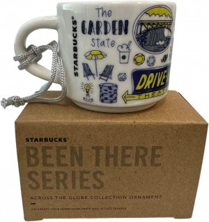 Starbucks Been There Series New Jersey Demitasse Ornament, 2 Oz Cups Kaffe | OJX609712