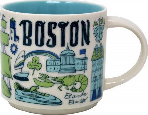Starbucks Coffee Mug - Been There Series Across The Globe (Boston), 14 Ounces Mug Olika Färger | ALP789514