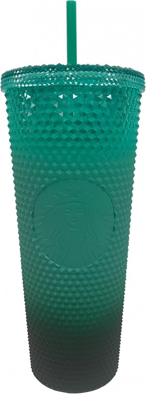 Starbucks Green Gradient Studded Acrylic Tumbler Fall Winter Holiday 2022 (24 Oz - Venti) Cups Gröna | KBD291648