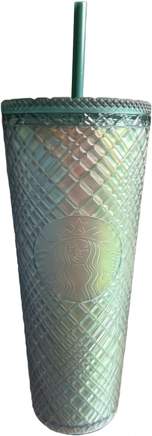Starbucks Green Jeweled Venti Tumbler Insulated Cold Cup 24 Oz Tumbler Gröna | DUH385279