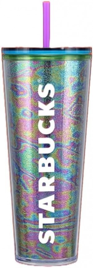 Starbucks Iridescent Print Cold Cup (24 Oz) Cups Olika Färger | AZB435086