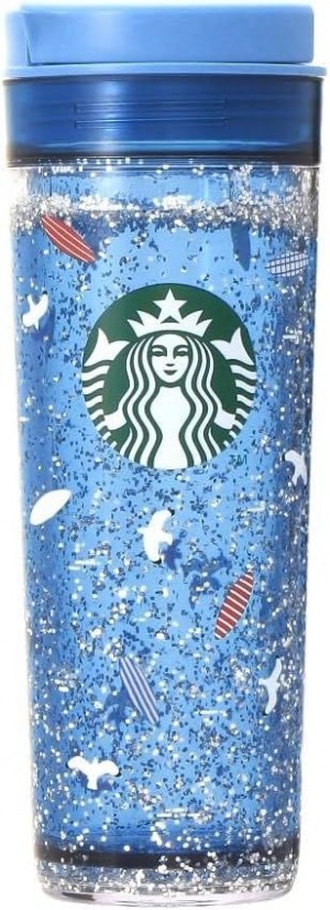 Starbucks Japan Water Intumbler Seaside 473ml/15.9oz, Blue Tumbler Blå | JGB406125