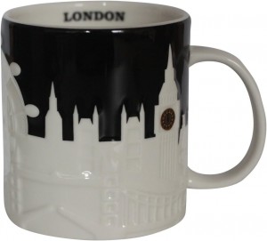 Starbucks London Relief Mug City Collection Cups Svarta | UKW632457