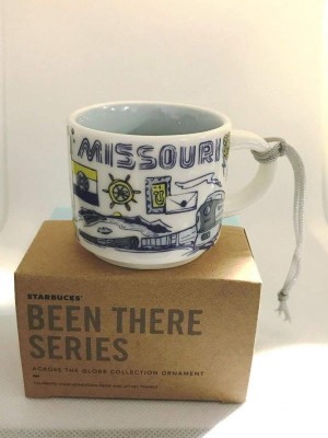 Starbucks Missouri Been There Series Across The Globe Collection Demitasse Espresso Coffee Mug Cup Ornament Cups Vita Blå | LKZ904135