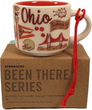 Starbucks Ohio Been There Collection Ceramic Coffee Demitasse Ornament Mug 2 Oz Cups Kaffe | IHD492670