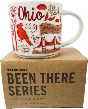 Starbucks Ohio Porcelain Mug Been There Series Across The Globe Collection, 14 Ounces Mug Röda | JOZ091587