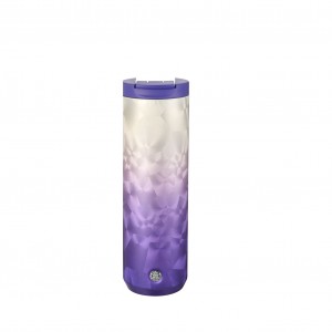 Starbucks Purple Ice Flower Stainless Steel Tumbler 16oz Tumbler Lila Blommiga Grå | IGO724195