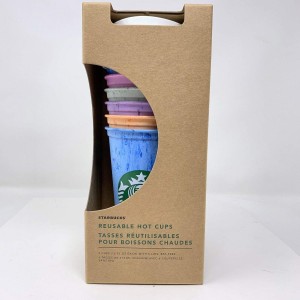 Starbucks Reusable Hot Cup Collection Pack Of 6 W/Lids 16 Oz Summer 2019 Cups Olika Färger | JEN936128