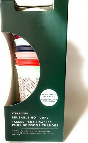 Starbucks Reusable Plastic Hot Cups Holiday 2020 Color Changing Cups, 16 Ounces Cups Olika Färger | RJN218367