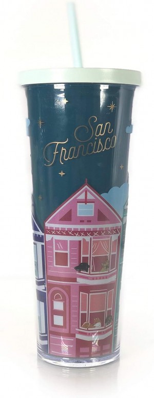 Starbucks San Francisco Cold Cup Tumbler Traveler Venti 24oz Cups Gröna | TXG850623