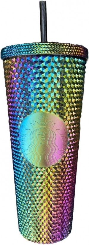 Starbucks Satrbucks Limited Edition Studded Oil Slick Rainbow Iridescent Tumbler Fall 2023 Venti 24 Oz Bottles Olika Färger | OPM103498