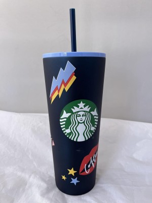 Starbucks Stainless Steel Tumbler Chill Lips Hearts Venti 24 Oz Bottles Blå | QFW523416