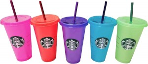 Starbucks Summer 2022 Color Change Venti Cold Cups With Straws (24oz, Pack Of 5) Bottles Olika Färger | XYU384967