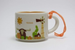 Starbucks Texas You Are Here Series Espresso Cup Ornament Demitasse Mug 2oz Cups Kaffe | UVG901356