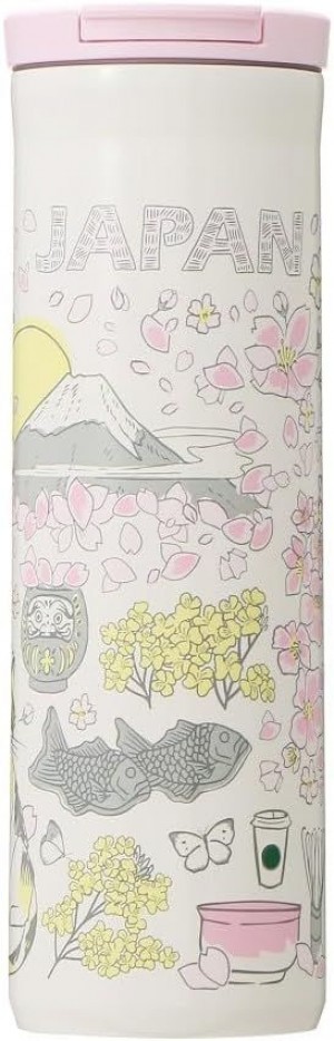 Starbucks Tumbler Japan Limited Edition, Been There Series, Stainless Steel Bottle, Japan Autumn, 16.5 Fl Oz (473 Ml) (Sakura) Bottles Rosa Grå | ZFX497013