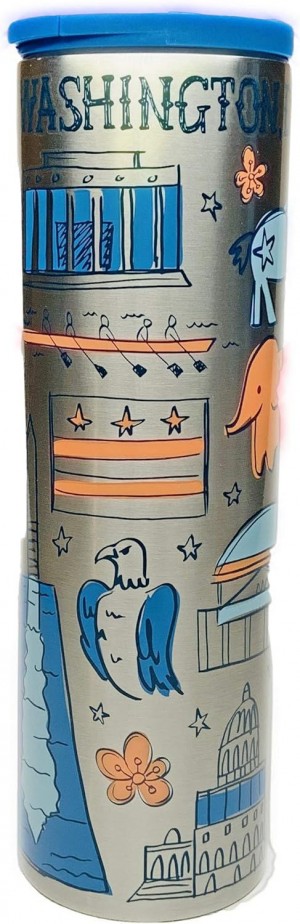 Starbucks Washington, Dc Insulated Tumbler Stainless Steel Been There Series, Across The Globe Collection, 16 Fluid Ounces Bottles Olika Färger | YHI182046